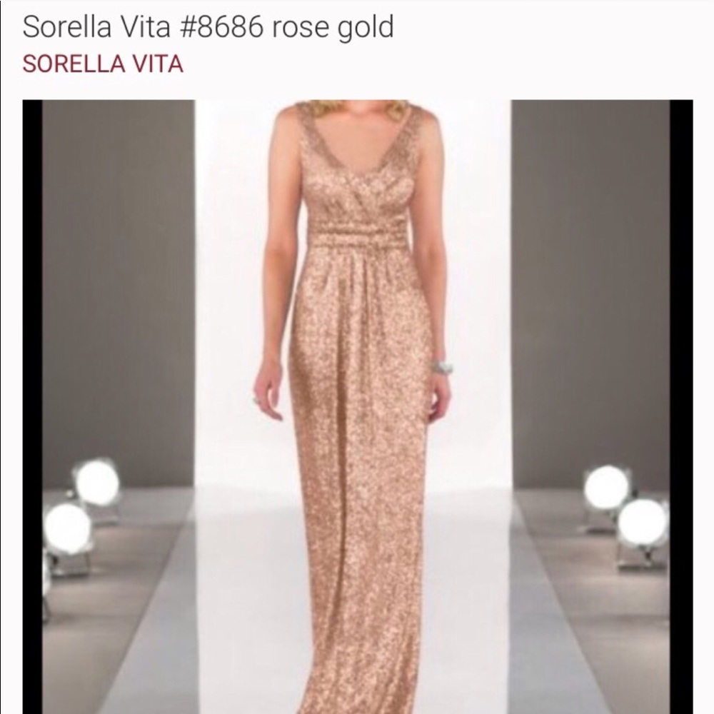 Sorella Vita Rose gold sequin dress